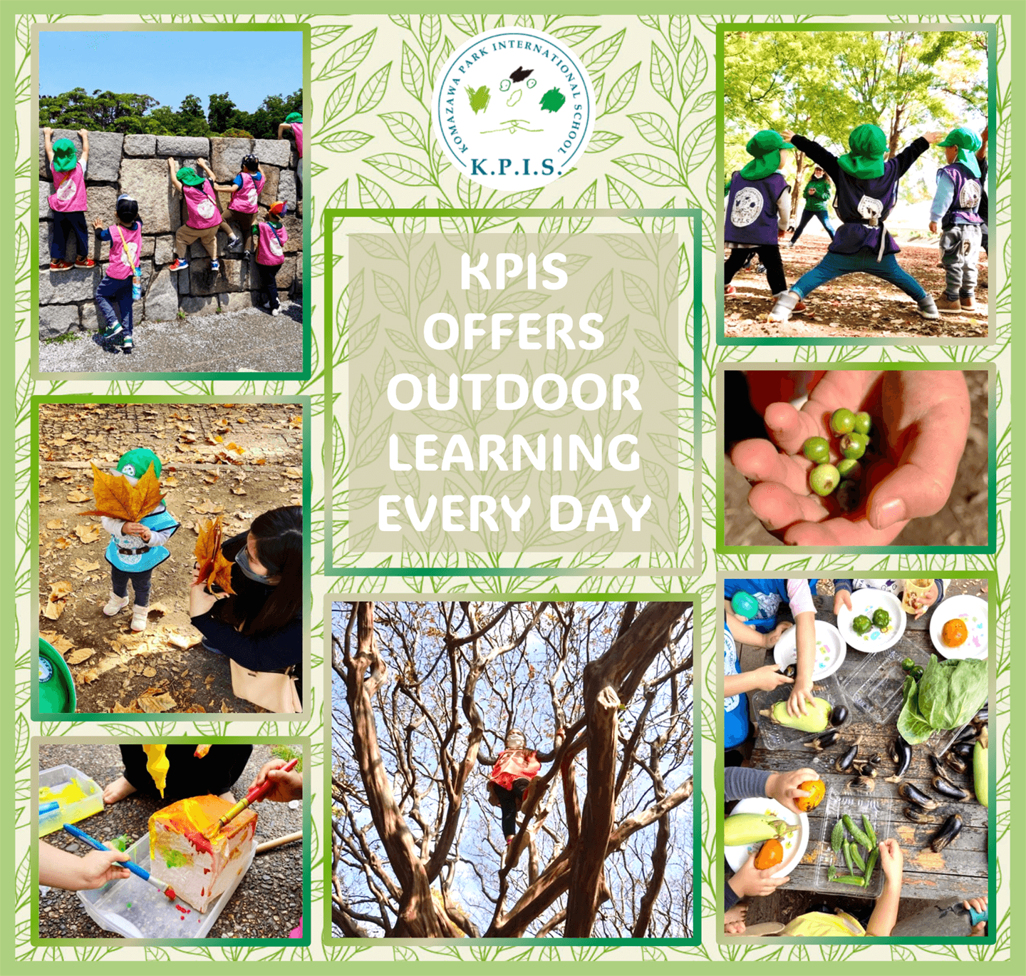 Komazawa park international school | OUTDOOR LEARNING EVERY DAY