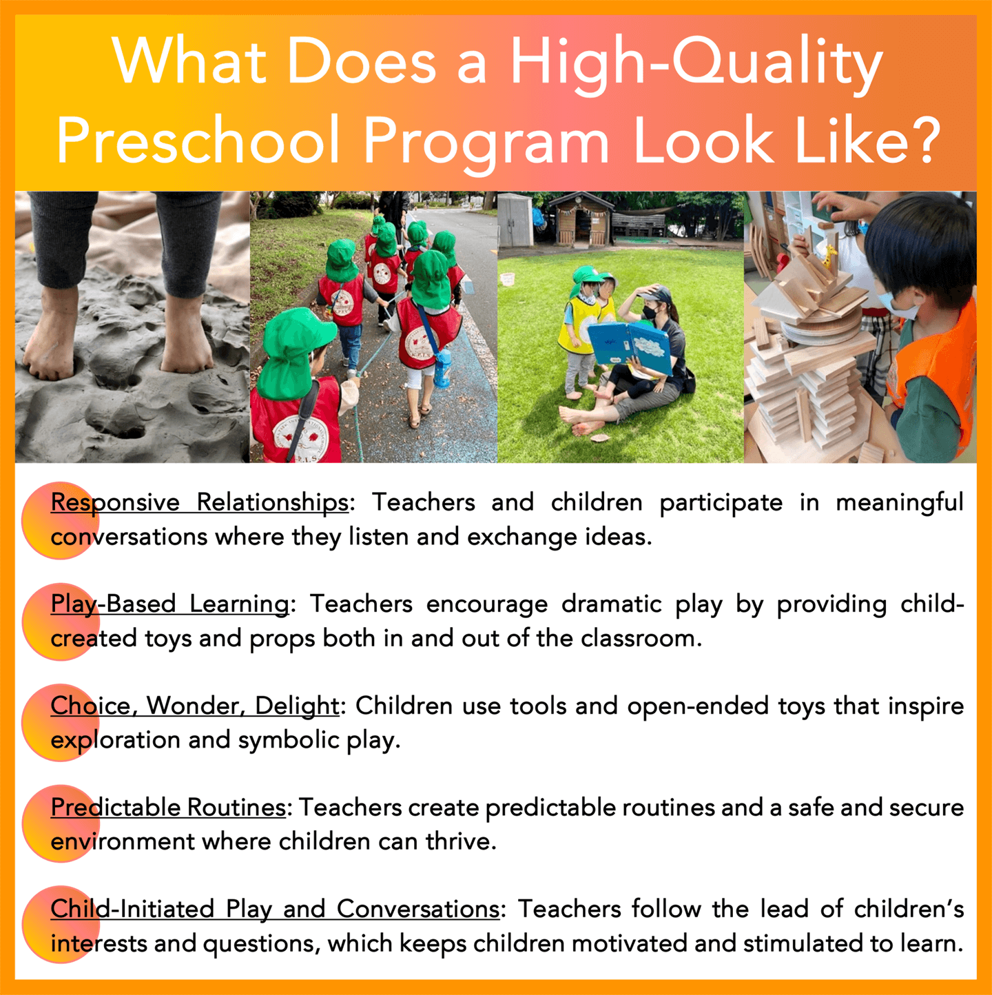 Komazawa park international school | What Does a High-Quality Preschool Program Look Like?